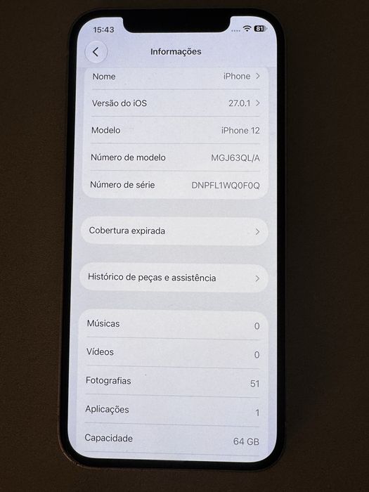 Iphone 12  64gb bateria 90% otimo estado ler tudo na  descricao