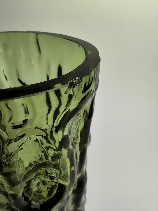 Wazon szklany " Kora " - bark glass - huta szkła Ingrid Glass - Wokan