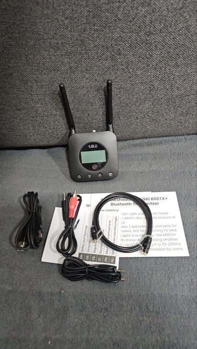 Аудіоадаптер Bluetooth 5.0 1Mii В06TX+ Новий Bluetooth 5.0 трансміттер 1Mii B06TX+ адаптер для ТВ / навушників