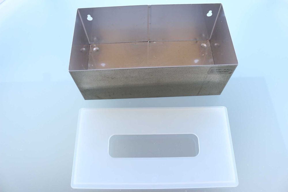 Suporte de parede para lenços de papel Inox