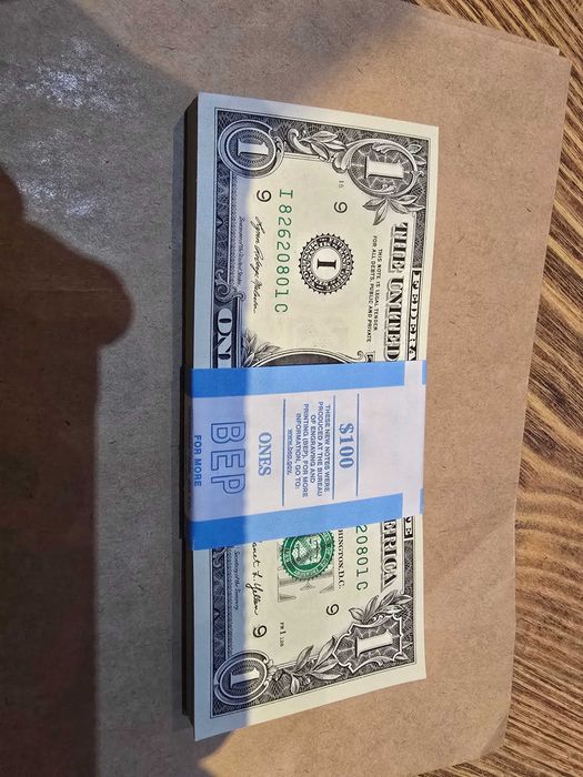 Paczka bankowa 100x1 USD