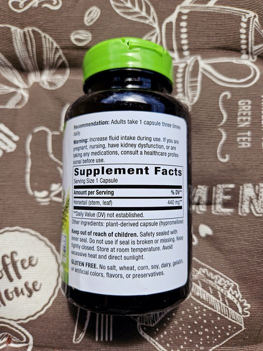 Nature's Way хвощ польовий кінський хвіст horsetail 440 мг 100 капсул