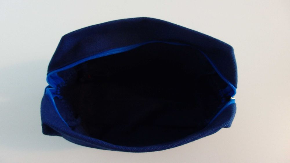 BIOTHERM kosmetyczka męska niebieska na suwak