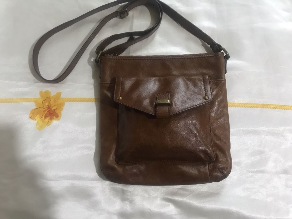 Подарок любимому! Мужская фирменная кожаная сумка M&S