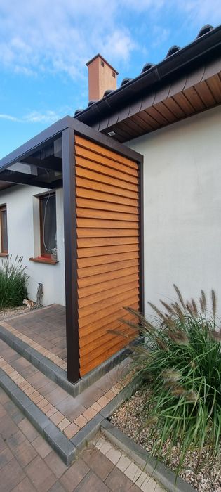 Zadaszenia tarasów, altanki wolnostojące aluminiowe i drewniane