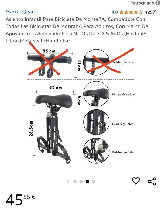 Cadeira criança para bicicleta