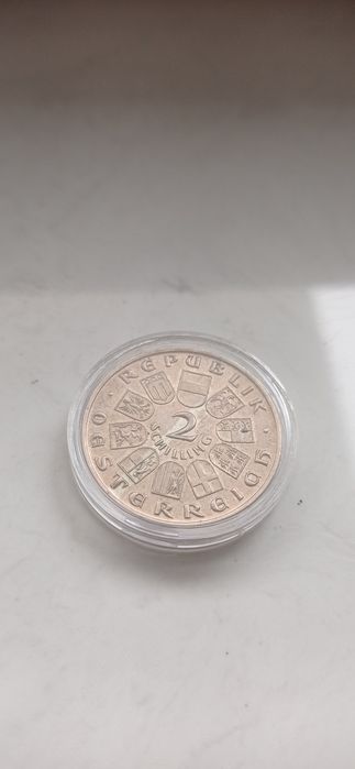 Moneta 2 schilingi Mozart srebro