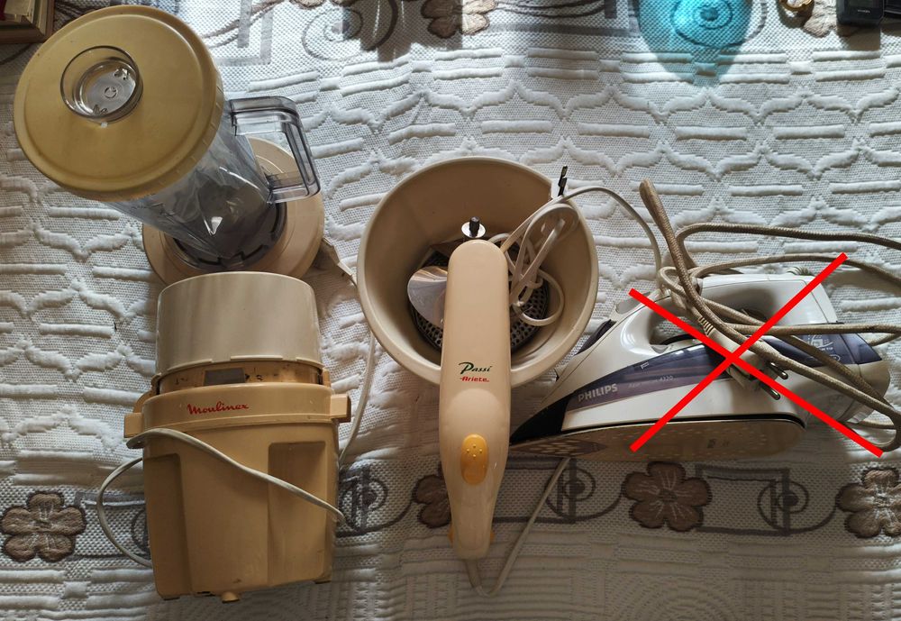 Picadora com liquidificador, e passe vite