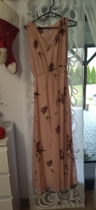 sukienka długa maxi w kwiaty