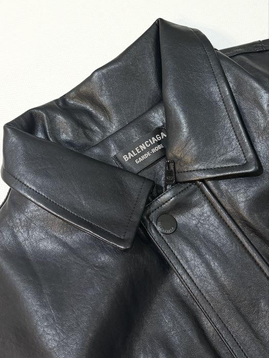 куртка Balenciaga Sporty B Shearling Black Jacket