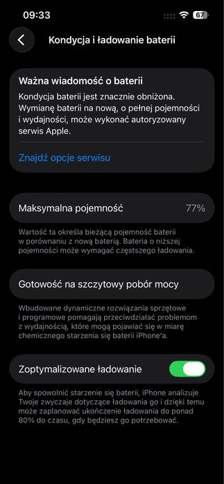 Iphone 14. Kondycja 77%