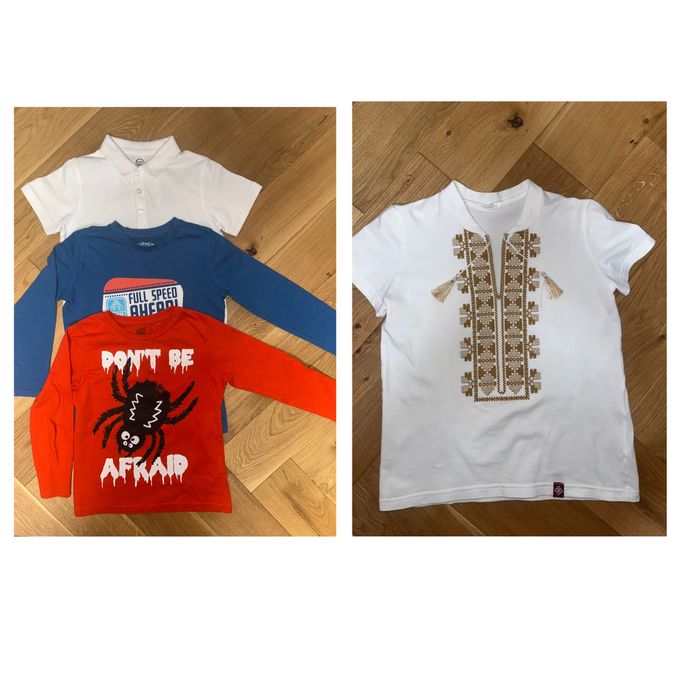 Лонгслив, Футболка-поло, Вишиванка-футболка дитяча