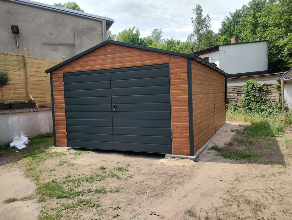 Garaż blaszany 5x6 wzmocniona konstrukcja. Wersja premium. Producent