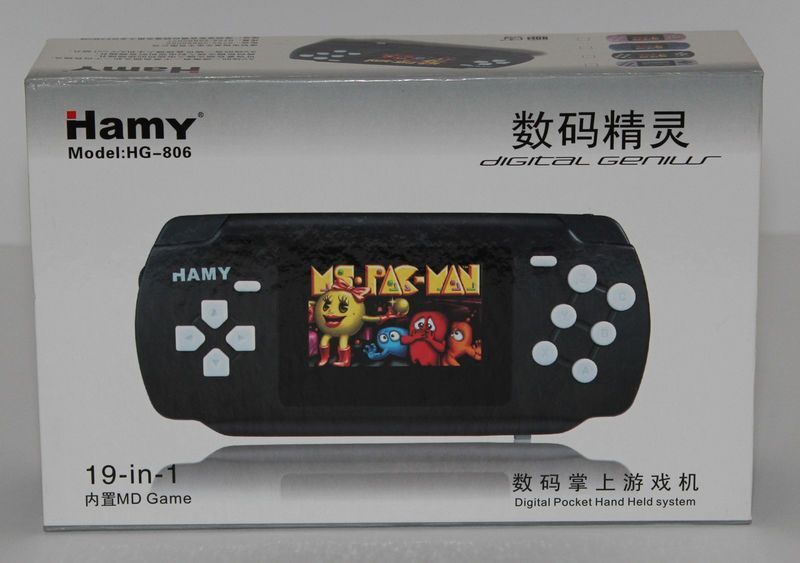 Игровая приставка Сега Hamy HG 806 с экраном черные и розовые