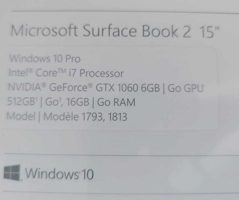 Microsoft Surface Book 2 15"