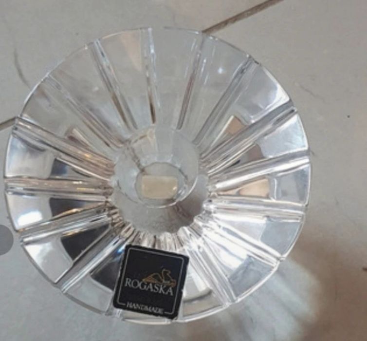 Swiecznik z krysztalu Rogaska Crystal