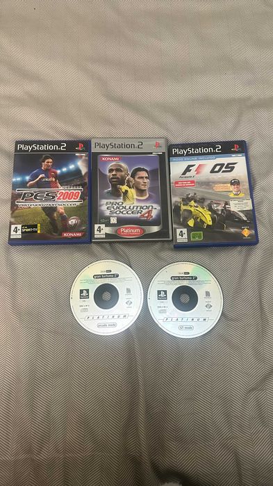 PlayStation 2 Slim + 2 Comandos + Jogos + Cartão de Memória - Funciona