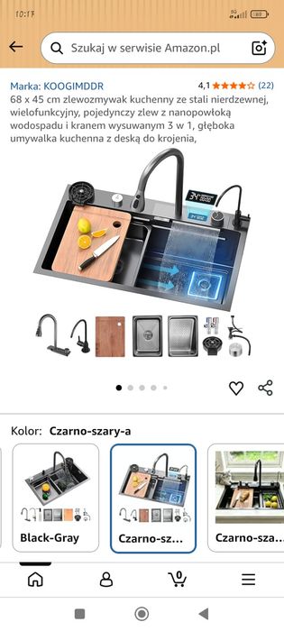 Zlew  inteligentny! Nowy mega wyspaiosny posiadam 2 sztuki!
