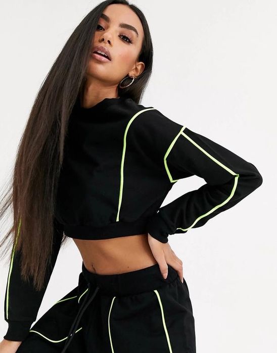 Спортивна кофта кроп топ світшот  asos