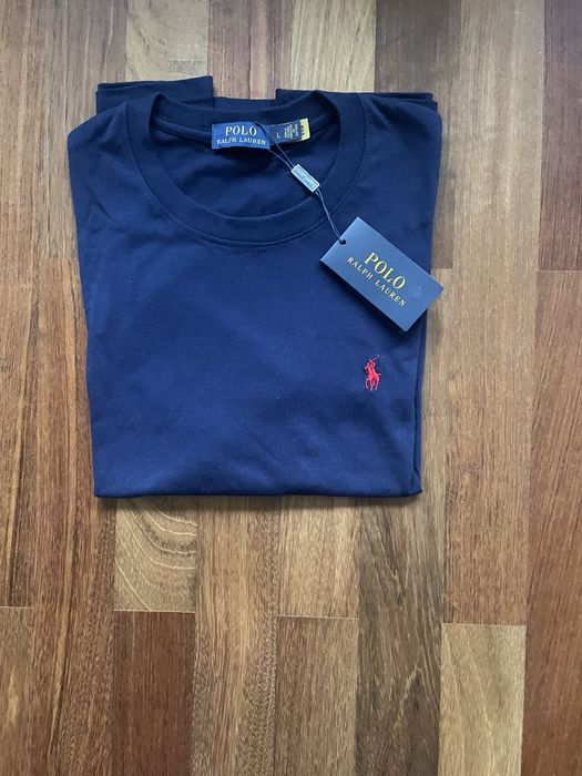 T-shirt Polo Ralph Lauren azul marinho com etiquetas