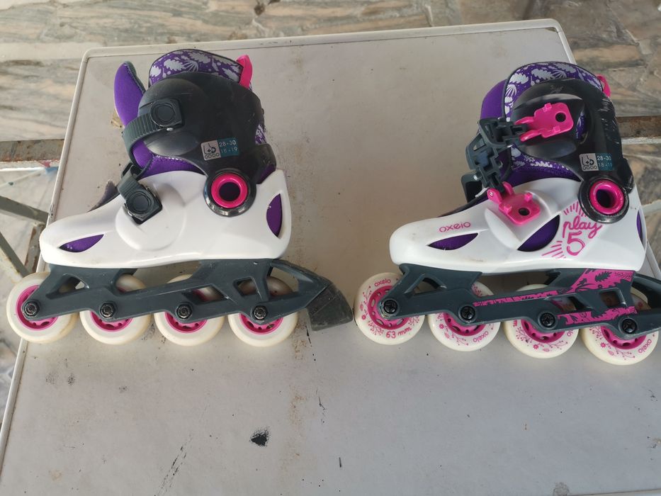 Patins em linha 28-30 com capacete64585636137601120