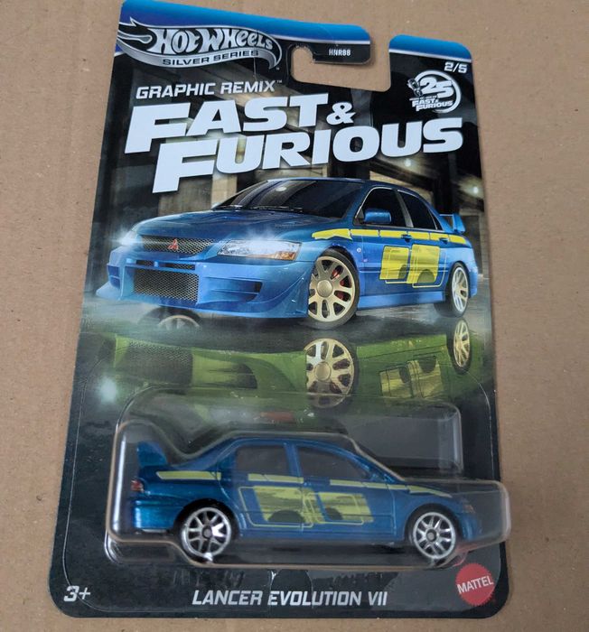 Lancer Evolution VII Hot Wheels Silver series Grafik remix 25 FG