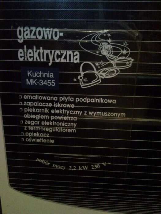Kuchnia Mastercook KGE-8765 MK-3455