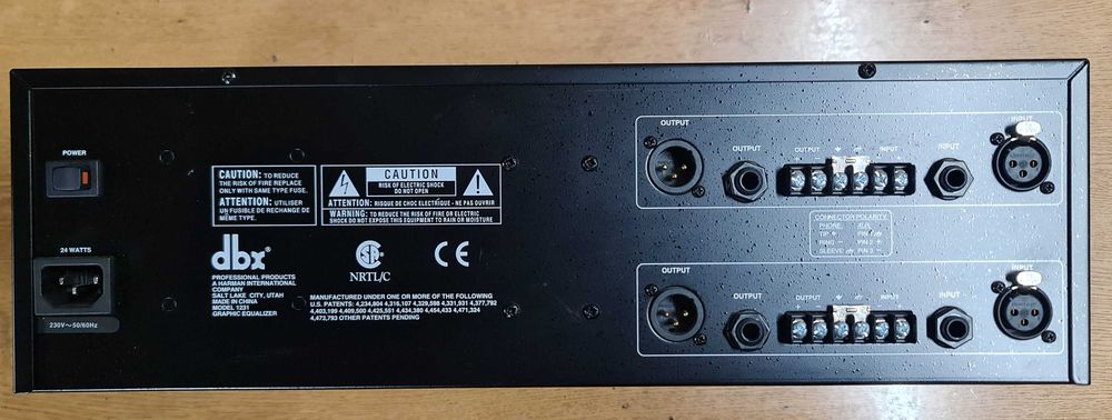 Equalizer, korektor graficzny DBX 1231 - 2 kanały, 31 pasm