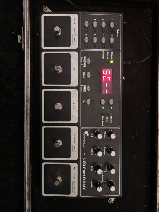Pedaleira midi dmx