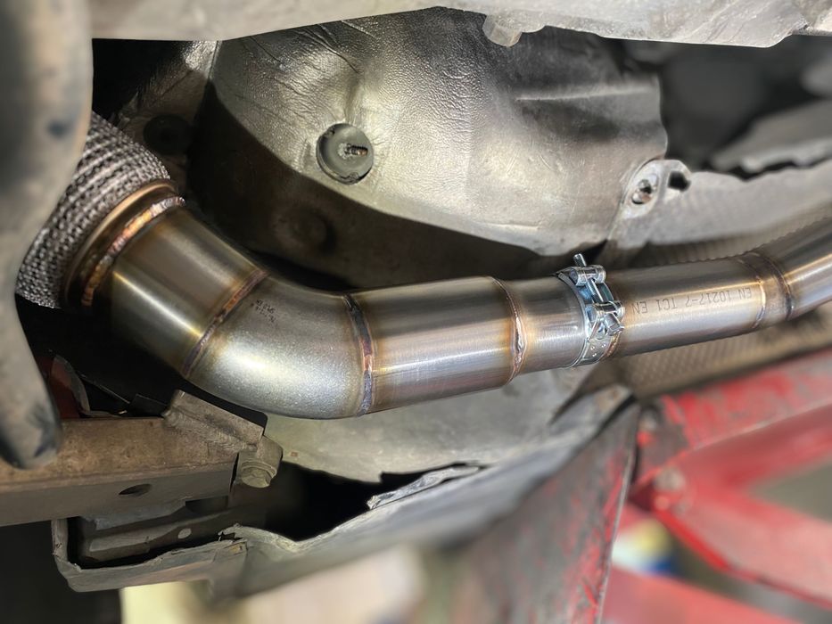 Downpipe 3” BMW e39 525d 530d m57 pełny decat