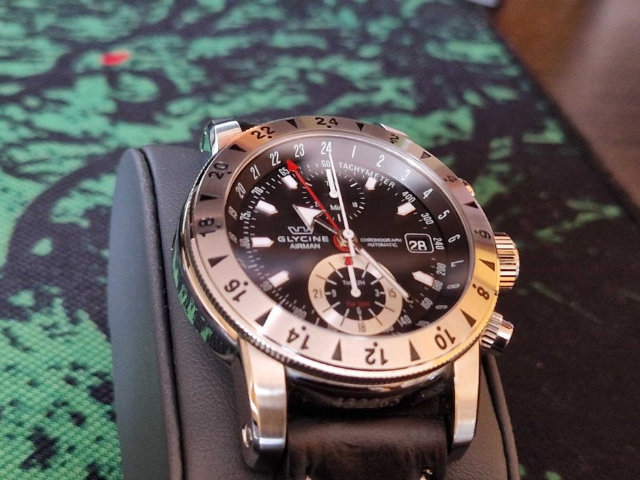 Zegarek kultowy GLYCINE AIRMAN CHRONO 09 3840.191 – LB9B
