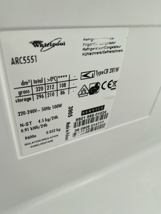 Холодильник whirlpool