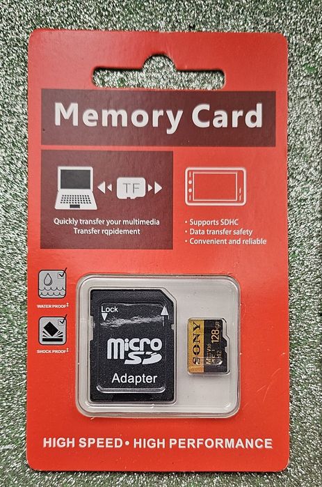 4 cartões de memória Sony de 128gb/256gb/512gb