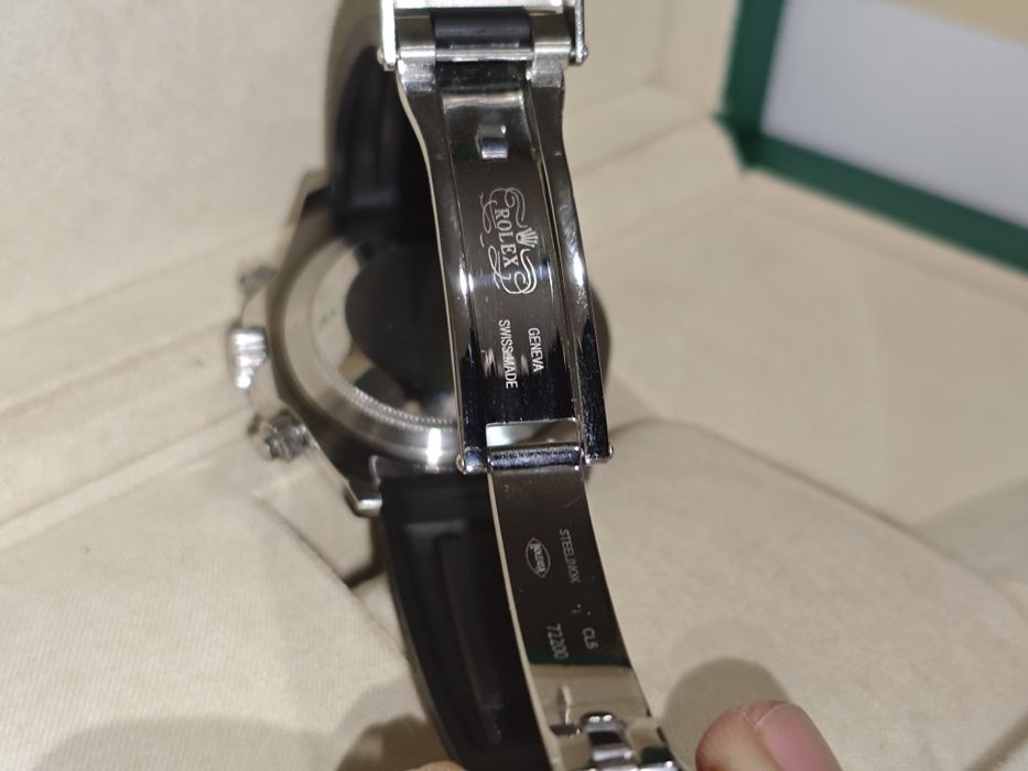 Rolex Daytona "Ghost" – Mostrador Cinza com Pulseira Oysterflex