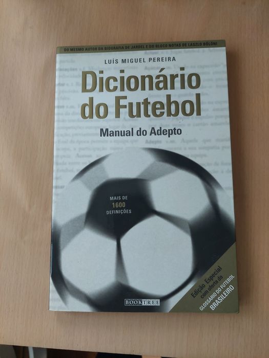 Livro dicionario do futebol manual do adepto
