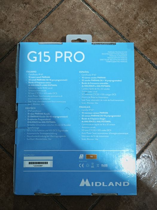 Walkie-talkie Midland G15 Pro