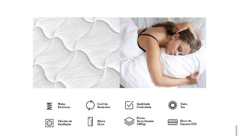 Colchão ortopédico novo 200x160