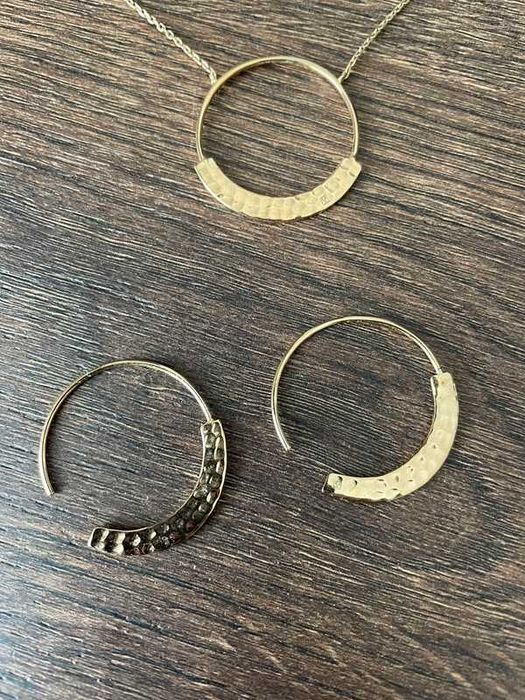 Komplet biżuterii w.kruk kolczyki naszyjnik