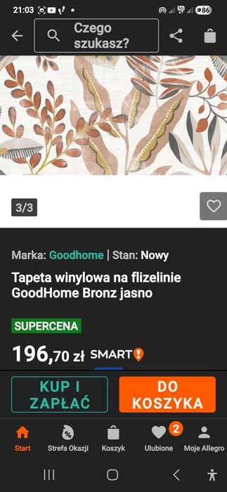 Tapeta winylowa na flizelinie GoodHome Bronz jasnobeżowa 7 rolek