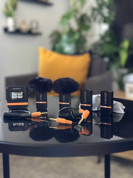 COMICA Vimo Q Microfone sem fios lapela com 4TX e 1RX