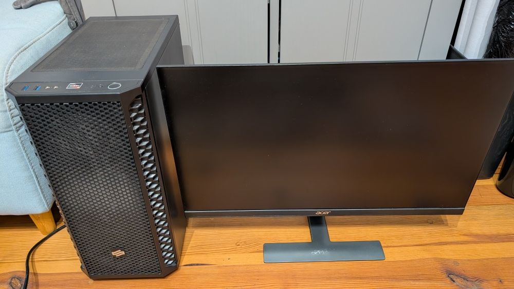 Komputer Gamingowy Ryzen 5 3500X GTX 1660 6GB 16GB RAM + Monitor 27"