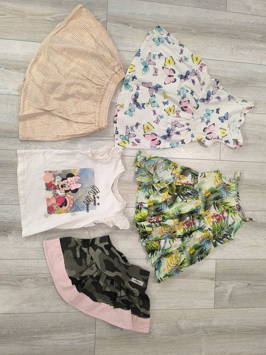 Sukienka bluzka spódniczka 104 paczka na lato dla dziewczynki