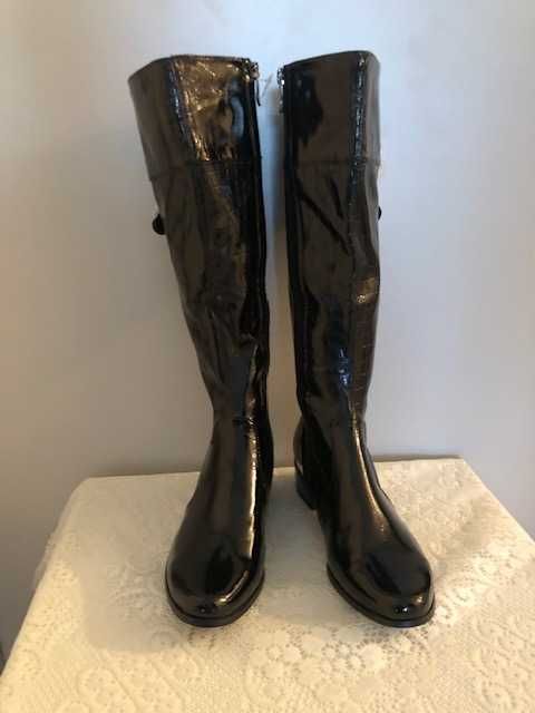 Buty kozaki kozaczki damskie nr 37, wewnątrz 23,5 - 24 cm