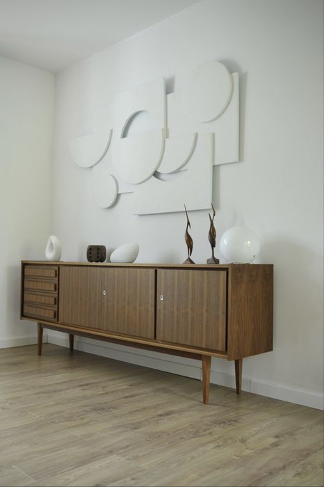 Sideboard komoda jamnik l.60 design orzech vintage retro