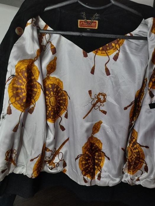 Винтаж Elegance S.A. Paris куртка бомбер косуха Замша