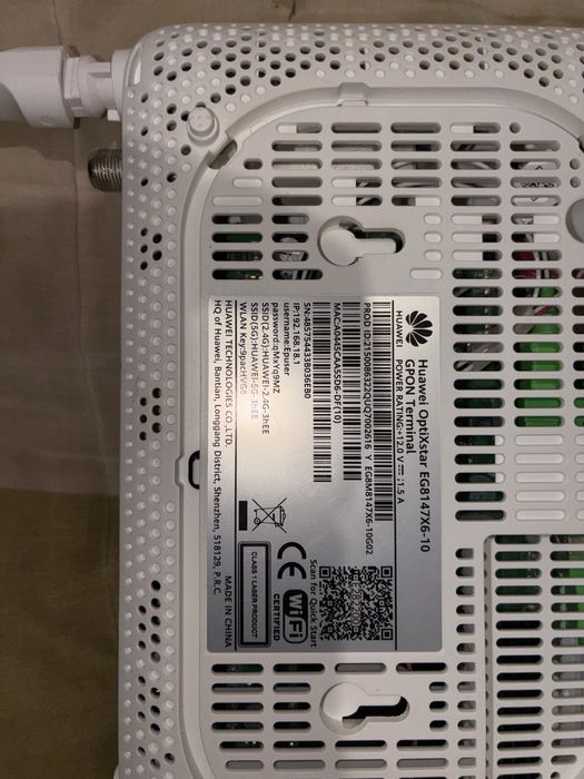 Router Huawei.
