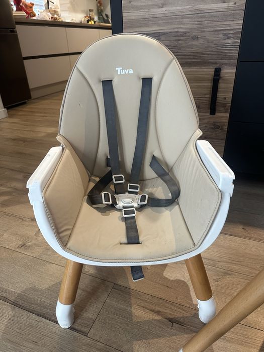 Krzeselko do karmienia stoliczek 2w1 Caretero Tuva beż