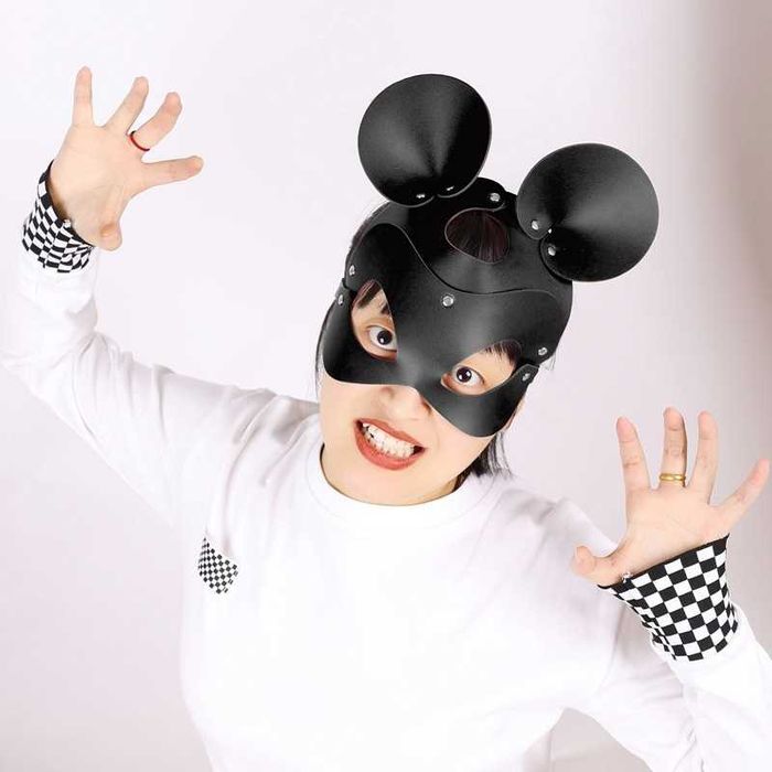 Эротическая игровая маска кролик мышка, сексуальное белье секс білизна