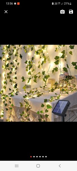 Liście Girlanda ozdoba solar 10M SKLEP
