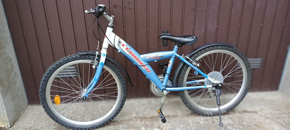 Rower dziecięcy Climber koła 24"przerzutki, błotniki, oświetlenie